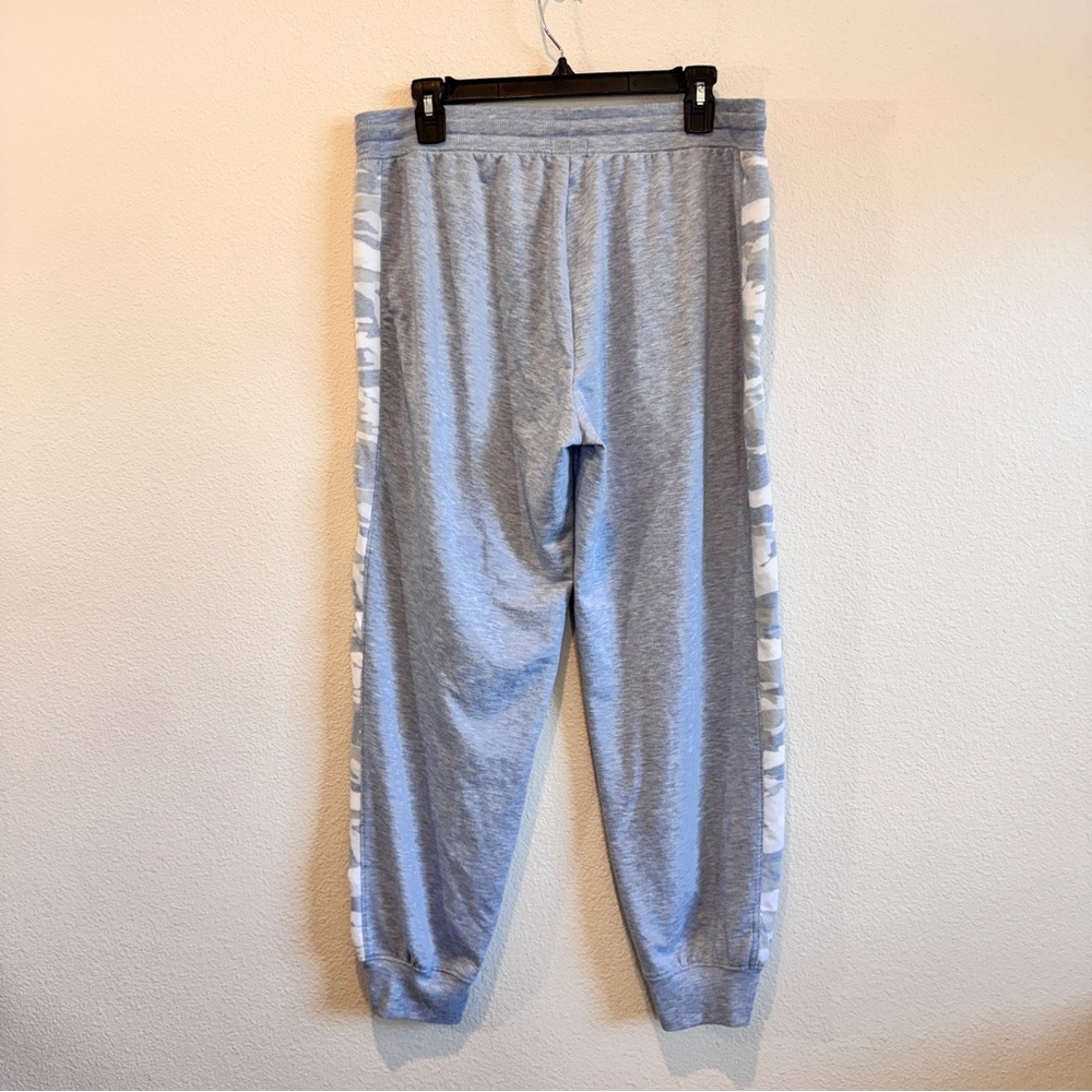 Splendid Athleisure Joggers Blue Gray Camo Stripe Drawstring Sweatpants L - Picture 6 of 9